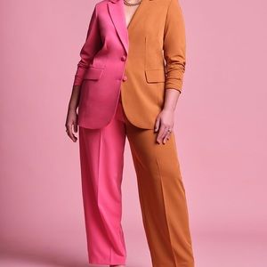 Eloquii Colorblock Pant Suit
